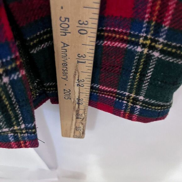 Copper Key Square Neck Mini Dress Women Size S Plaid Sleeveless Front Slit - Picture 9 of 9